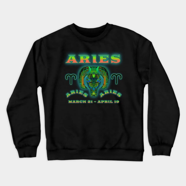 Aries 9a Black Crewneck Sweatshirt by Boogie 72